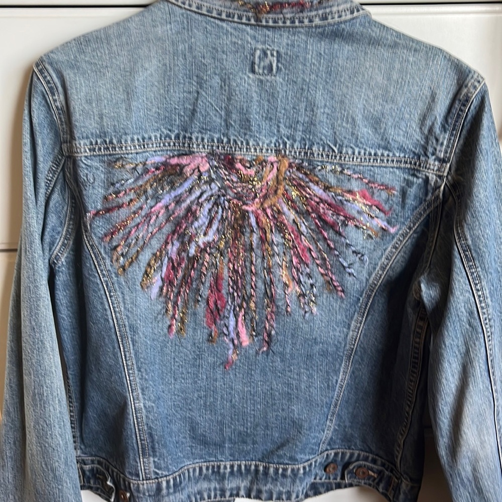 Gap embellished jean jacket